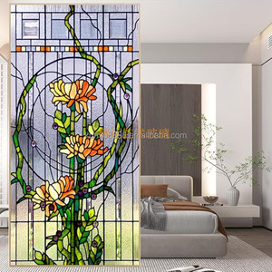 หน้าต่างประตูกระจกสีแบบกำหนดเองจากจีน กระจกสองชั้น สไตล์ยุโรป ทำด้วยมือ ทนทาน ผนังม่านโลหะ - Product Image 4