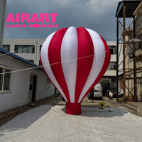 Ballon à air chaud personnalisable de couleur Inflatables pour la décoration extérieure de l'usine gonflable de la publicité