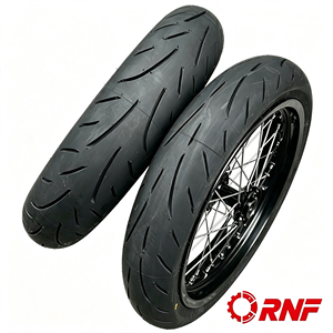 Jantes et pneus slicks tout-terrain modifiés 2.50x17 & 3.50x17 pour motos électriques Supermoto 17 pouces, compatibles avec les pneus SurRon Ultra Bee - Product Image 5