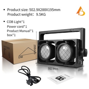 Luz Cegadora para Exteriores de 2x300w a Precio Competitivo, Luz Cegadora COB de 2 Ojos a Todo Color, Resistente al Agua - Product Image 3