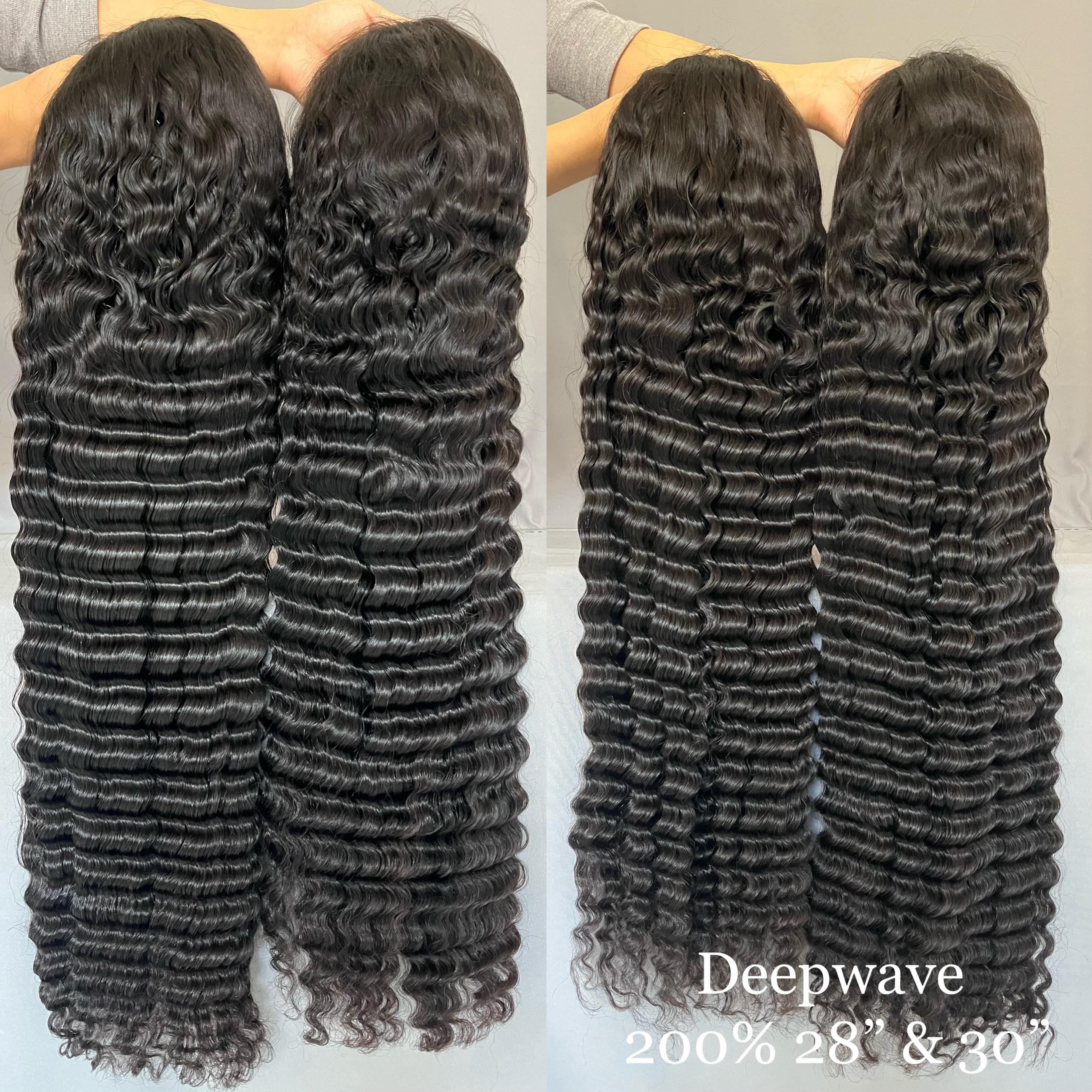 วิกผมสีดำธรรมชาติ ความหนาแน่น 200%