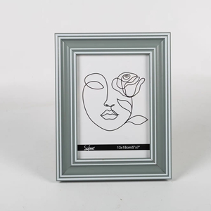Bán buôn tùy chỉnh trừu tượng thiết kế hiện đại màu xám trắng 4x6 <span class=keywords><strong>5x7</strong></span> inch bảng hiển thị hình ảnh đứng khung nhựa - Product Image 3