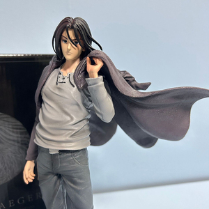 30CM Postura de pie Doble cabeza Estilo de animación japonesa Juguete de dibujos animados Attack on Titan Mikasa Ackerman Anime Figura ErenYeager - Product Image 5