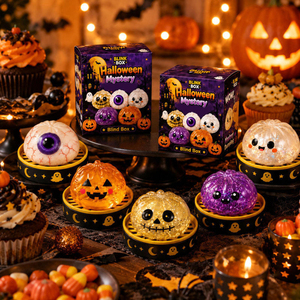 Halloween Pumpkin Squeeze Toy Series <b>Blind</b> Box Slow-Rise Stress Balls Color Box Pack - Product Image 5