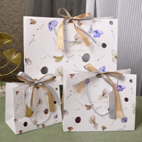 Sacs cadeaux en papier personnalisés en tissu noir avec impression de votre propre logo, sacs de shopping de luxe de marque avec logos pour les petites entreprises
