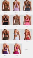 Soutien-gorge de sport respirant à dos croisé et maintien élevé pour femmes adultes, haut de yoga et de gym ajusté avec logo frontal pour la course en extérieur et le fitness