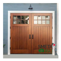 Porte de garage sectionnelle automatique LONGTAI, panneau sandwich en aluminium aspect bois texturé, anti-déformation