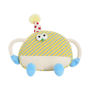 Coussin de soutien lombaire pour voiture Little Monster, en polyester rayé et coton, soulagement de la pression pour siège de voiture - Product Image 5