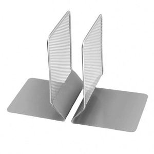 Organizador de escritorio de malla metálica, soporte para libros, estantería, sujetalibros, soporte para teléfono, sujetalibros únicos, estante de lectura - Product Image 4