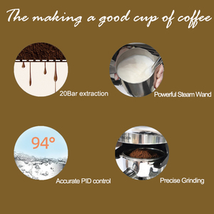 PANCERKA <b>Portable</b> Programmable <b>Coffee</b> <b>Maker</b> Double Boiler ULKA Pump Touch Screen PID Espresso Brew System Household - Product Image 1