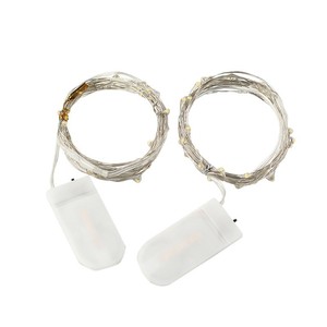 Guirnalda de Luces de Hadas a Pilas para Decoración Navideña, <span class=keywords><strong>Cadena</strong></span> de Luces de Navidad de 1m, Guirnalda de Luces LED de Alambre de Cobre con Forma de Estrella - Product Image 1