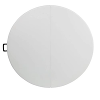 Table pliante ronde multifonctionnelle de 4 pieds (120 cm) Bjflamingo, table ronde pliante de 4 pieds pour banquet