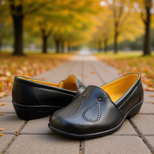 Mocasines de Cuero Genuino para Mujer Angelina, Estilo Otoñal, Punta Redonda, Cómodos, Cerrados - Product Image 2