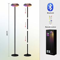 Lámpara de Pie RGB Moderna Personalizable con Luz Superior e Inferior, Control por APP/Remoto, Sincronización Musical, Efecto de Ondas de Agua, CCT Regulable