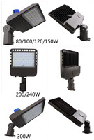 250w 3watt 3cct PhotoCell Sensor Shoebox Street Led Pole Light Outdoor Luminaire Parking 140-180lm/w 60w à 600w ETL CETL CE