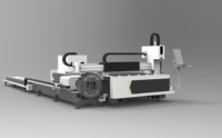 Machine de découpe laser à fibre CNC pour tubes en acier métallique avec contrôle numérique automatique, découpeuse laser de haute qualité, prise en charge AI/BMP