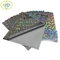 Autocollant en papier holographique PET auto-adhésif, couleur arc-en-ciel, laser, format A4