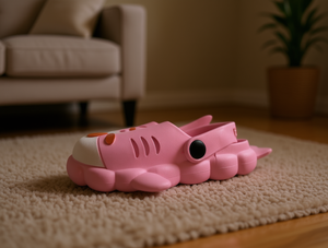 Ciabatte Rosa per Bambini Taglia 23-30 con Suola Antiscivolo in EVA, Scarpe Estive per Bambine 4-6 Anni, Modello Slip-On, Tinta Unita, Tomaia in Plastica - Product Image 2