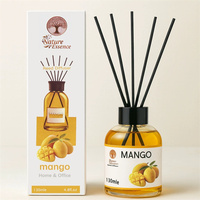 Huile de rechargement pour diffuseur à bâtonnets 130 ml, parfum fruité, huile essentielle naturelle, diffuseur de parfum sans flamme, décoration et parfum d'intérieur