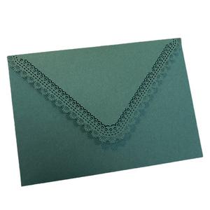 <span class=keywords><strong>C6</strong></span> 113*160mm Enveloppes colorées en papier découpé au laser de luxe Enveloppe de portefeuille cadeau de mariage pour les occasions spéciales - Product Image 4