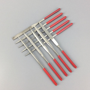 Diamond File Set 3x140 4x160 5x180mm Flat <b>Smooth</b> Cut For Model Making Metal Polishing Gundam Assembly <b>Tools</b> - Product Image 1