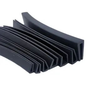 EPDM rubber U channel edge trim black U shape protector rubber beading profile gasket