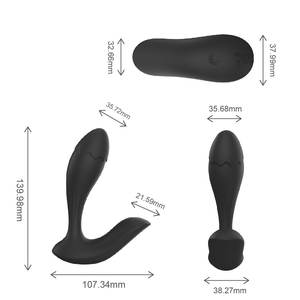 실리콘 전립선 마사지기 | 회음부 자극 기능의 남성용 강력 진동 애널 플러그 | OEM/ODM 공장 - Product Image 2