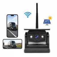 Cámara de Observación Inalámbrica con Panel Solar para Camiones, Remolques y Autocaravanas, Compatible con Pantalla de Teléfono Inteligente Android