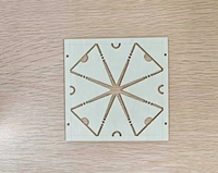 Service OEM de circuits imprimés CEM1 : Carte PCB LED triangulaire à 8 modules pour ventilateur de plafond et lampe de plafond ronde