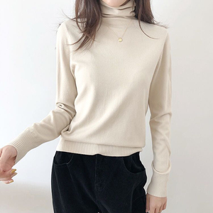 2020 <span class=keywords><strong>cuello</strong></span> tortuga manga larga viscosa de poliéster de nylon <span class=keywords><strong>Jersey</strong></span> suéter de mujer - Product Image 6