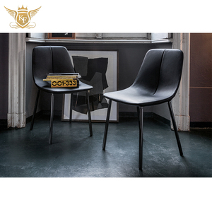 <span class=keywords><strong>Chaise</strong></span> de salle à manger moderne en cuir de luxe KF <span class=keywords><strong>CASA</strong></span> pour la maison, la salle à manger, l'appartement, avec pieds en métal, dossier confortable - Product Image 4