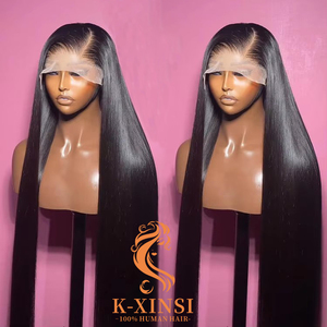 Perruque en cheveux humains avec dentelle frontale brute indienne 13x4 13x6, perruques frontales en dentelle HD sans colle, perruques lisses vietnamiennes pour femmes noires - Product Image 1