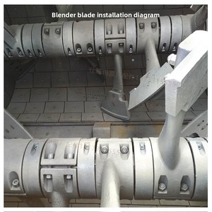 Piezas Resistentes al Desgaste para Mezcladoras, Accesorios para Estaciones de Mezcla, Cuchilla Raspadora Inferior Izquierda/Derecha, Placa Resistente al Desgaste <span class=keywords><strong>Sika</strong></span>, <span class=keywords><strong>1</strong></span> Año de Garantía - Product Image 3