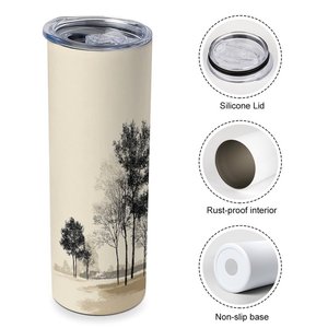 Stainless Steel Tumbler 20oz <b>Insulated</b> Travel <b>Cup</b> Custom Design Lightweight - Product Image 4