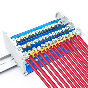 Conector de bloque de terminales aislado de distribución de energía <span class=keywords><strong>unipolar</strong></span> modular de montaje en Panel de carril Din eléctrico WDH 415 - Product Image 3