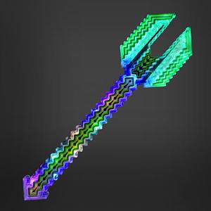 Nouveau jouet sabre laser pour enfants célèbre sur Internet - Épée laser lumineuse à double tête, silencieuse et cool pour les garçons, jouet couteau de jeu <span class=keywords><strong>Minecraft</strong></span> - Product Image 2