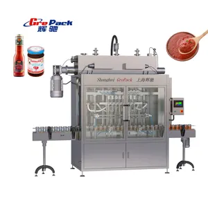 Fully Automatic Piston Filling Machine Honey Tomato Paste Sauce Filling Capping Labeling Machine