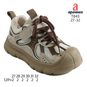 Apawwa, zapatillas de suela gruesa para niños con malla transpirable, suela superior antideslizante, ajuste cómodo para deportes escolares y uso diario - Product Image 2