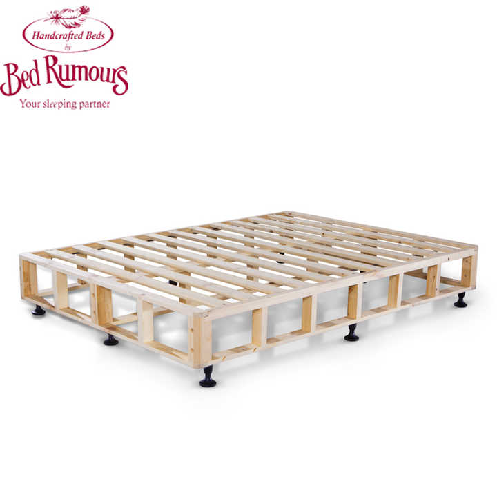 Customize Size Hotel Upholstered Platform Solid Wood and Fabric Popular king Queen Size Bed Base