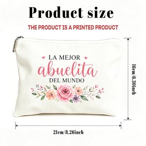 Borsa per <span class=keywords><strong>cosmetici</strong></span> e articoli da toeletta con chiusura a cerniera, compatta, da viaggio, regalo per la mamma - Elegante pochette regalo - Product Image 3