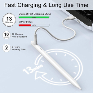 Magnetische <span class=keywords><strong>Usb</strong></span> Oplaadstylus Geen Koppeling Vereist Hoge Productiviteit Gereedschap Lange Levensduur Van De Batterij Ipad Handpalm Afwijzing Stylus Pen - Product Image 4