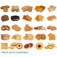 ORME Équipement de production de craquelins de riz au four rotatif Biscuit doux Ours Biscuit Maker Machine Line