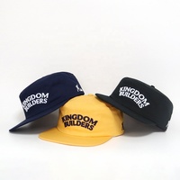 Casquette unisexe en coton de haute qualité avec logo brodé, style rétro, à dessus plat, non structurée, réglable, pour hommes, style hip-hop.