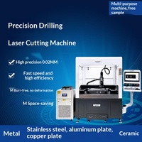 Machine de découpe laser CNC de petit format pour métaux de précision, acier inoxydable, acier au carbone, plaque d'aluminium, avec fonction de perçage laser