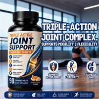 Comprimés à croquer triple action pour le soutien articulaire avec glucosamine – Complément nutritionnel pour le tissu conjoint – Vente en gros