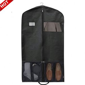 Bolsa de Almacenamiento para Trajes Resistente Personalizada, Negra, de Tela No Tejida, para Colgar Ropa - Product Image 2