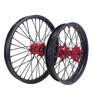 Juego Completo de Ruedas de Aleación de Aluminio CNC, Llanta Delantera y Trasera para <span class=keywords><strong>Honda</strong></span> CRF250R CRF450R Motocross Dirt Bike Enduro <span class=keywords><strong>Supermoto</strong></span> Todoterreno - Product Image 1