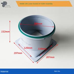 <span class=keywords><strong>Hotte</strong></span> <span class=keywords><strong>de</strong></span> <span class=keywords><strong>cuisine</strong></span>, ventilation, sortie d'air d'évacuation, tube télescopique en aluminium noir enduit, 1810 mm x 1 m - Product Image 5