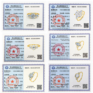 Proveedor de joyería fina Regalos de compromiso para mujeres <span class=keywords><strong>Moissanite</strong></span> de 3 piedras 1 quilate 2 quilates 3 quilates Anillo de joyería de oro hueco personalizado de 14K - Product Image 5