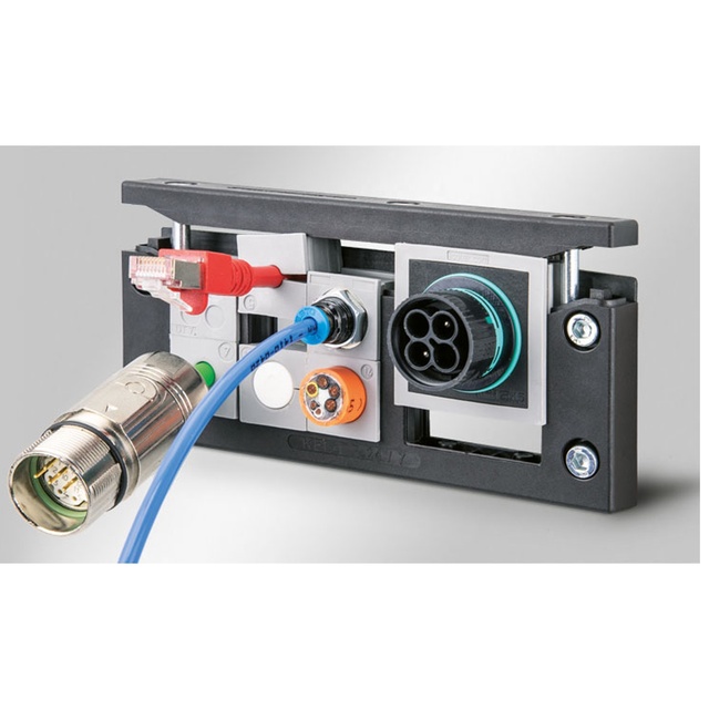SVLEC KEL-16 IP54 Custom Black Halogen-free Silicone-free Compact Split Cable Entry Frame for Electric Control Cabinet